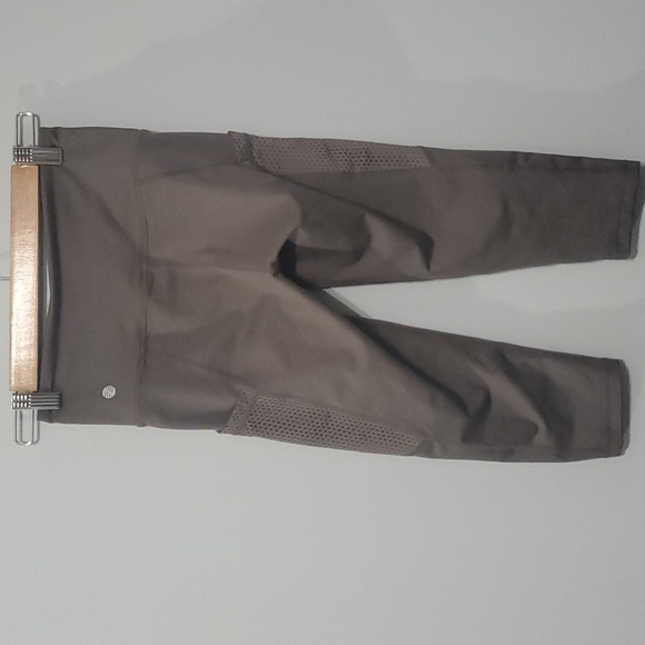 Zella Pants Womens Size Xs X-small Brown Three-quarter 3/4 Leggings Stretchy - Picture 7 of 12